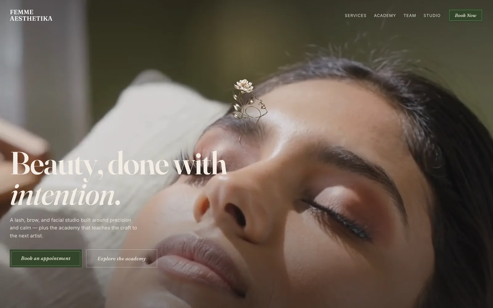 Femme Aesthetika: Hero · beauty, done with intention