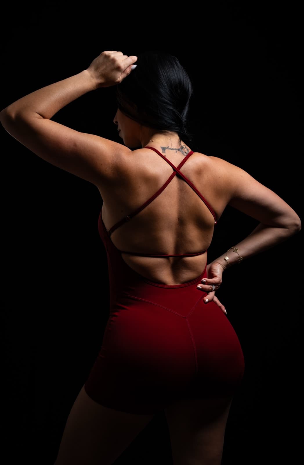 FitGlam · Amanda — Crimson · back