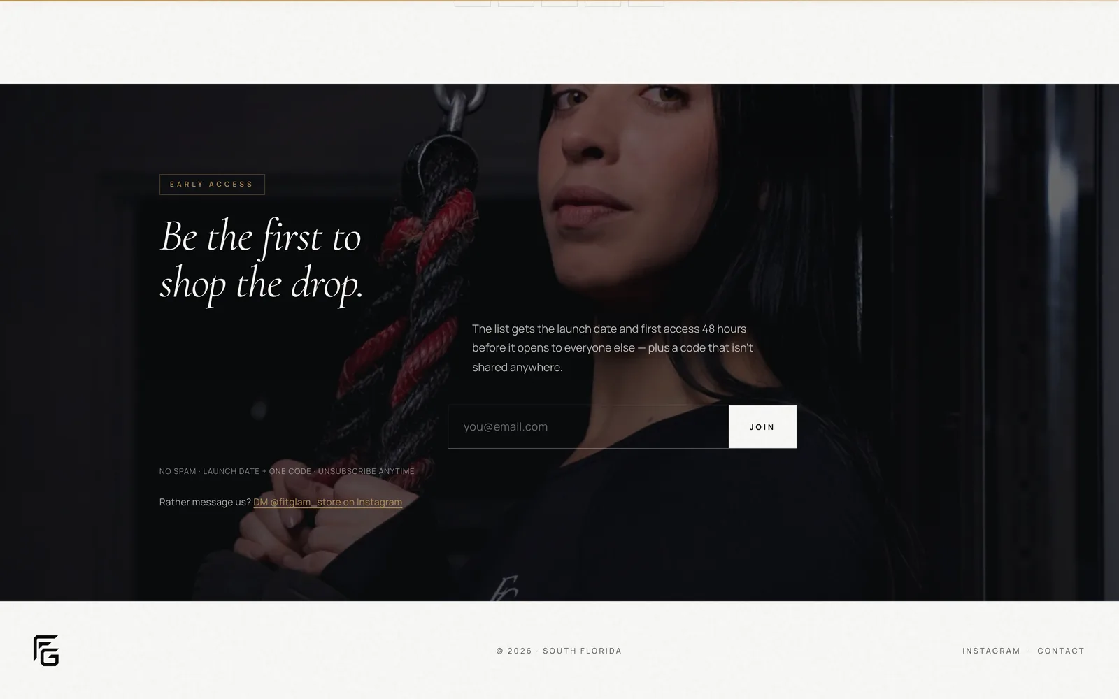FitGlam · Amanda: Waitlist