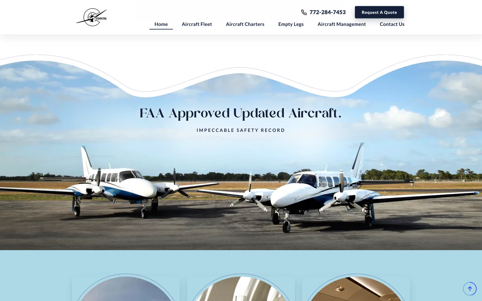 Coastal Connections Aircraft Charter: Fleet + safety record