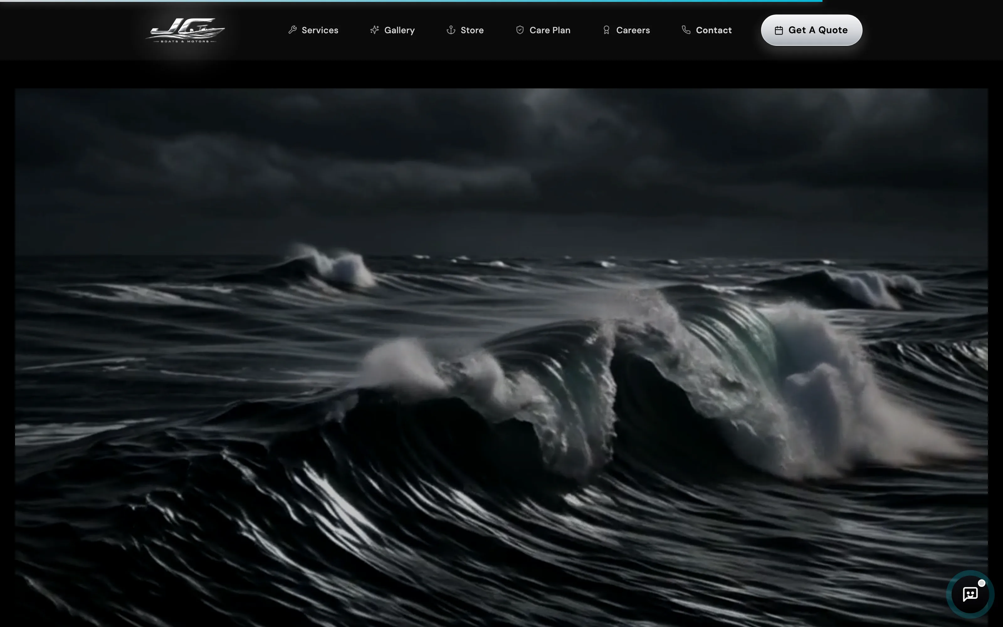 JC Boats and Motors — Contact + footer