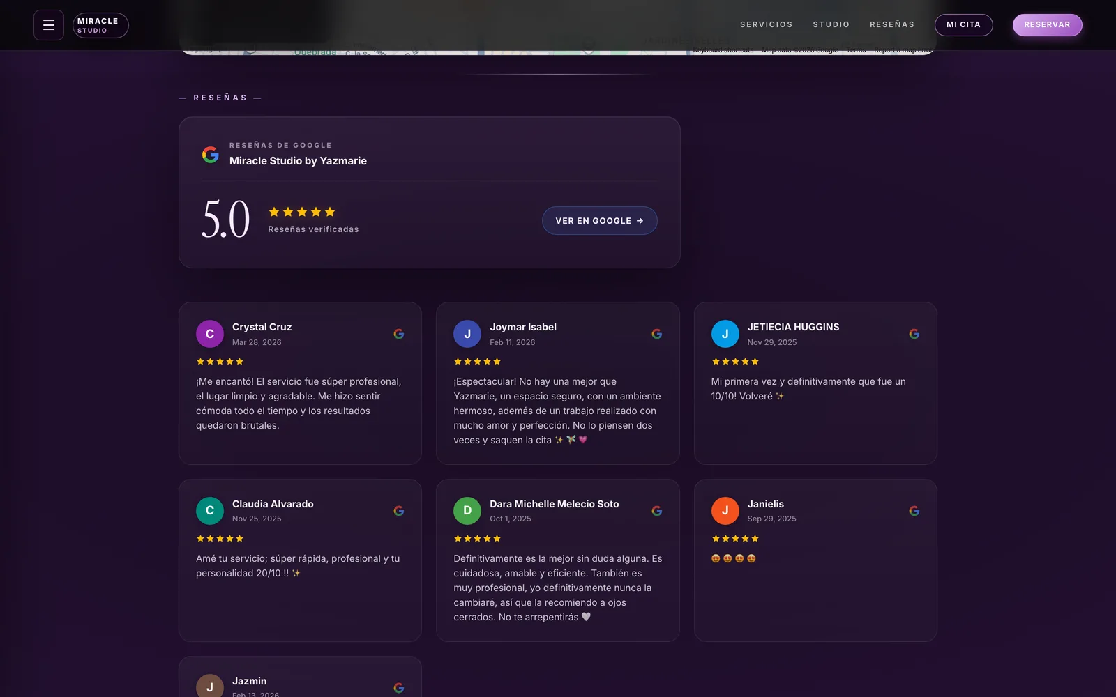 Miracle Studio by Yazmarie — Reseñas de Google