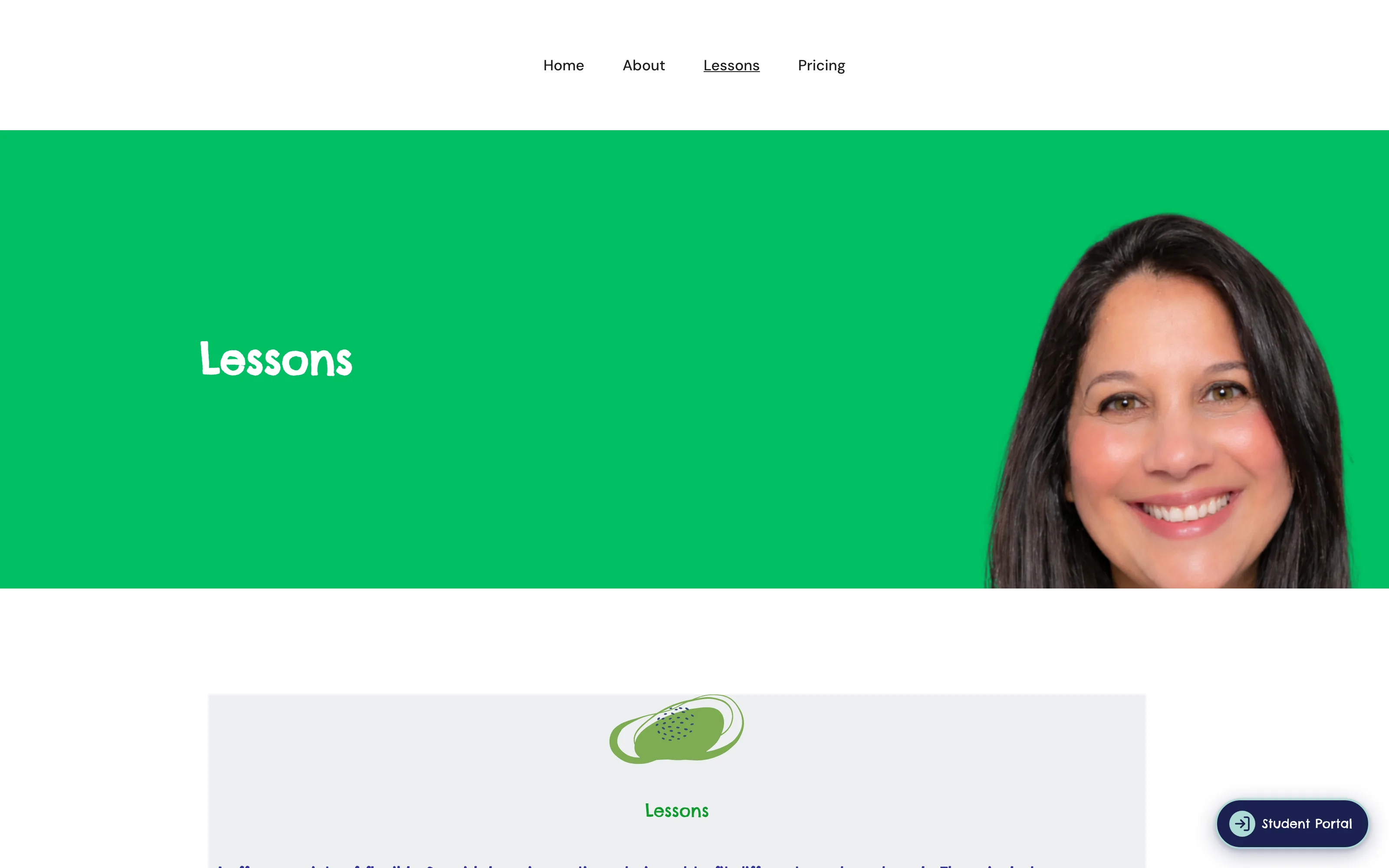 The Spanish Club · Parent Portal — Lessons + Student Portal entry